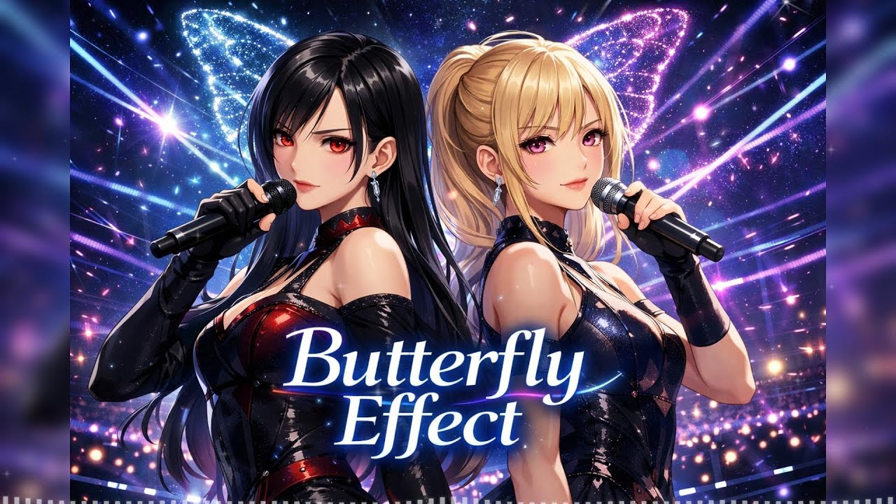 🎧Butterfly Effect ｜Aina & Momo｜Anime Song【Global Harmony JP】
