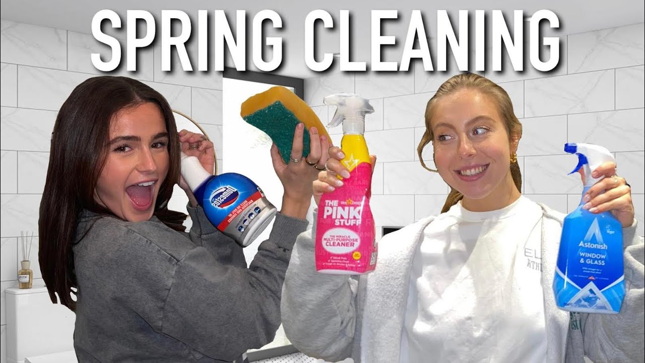 SPRING CLEAN OUR FLATS WITH US!! Tap to tidy!!!! | Syd and Ell