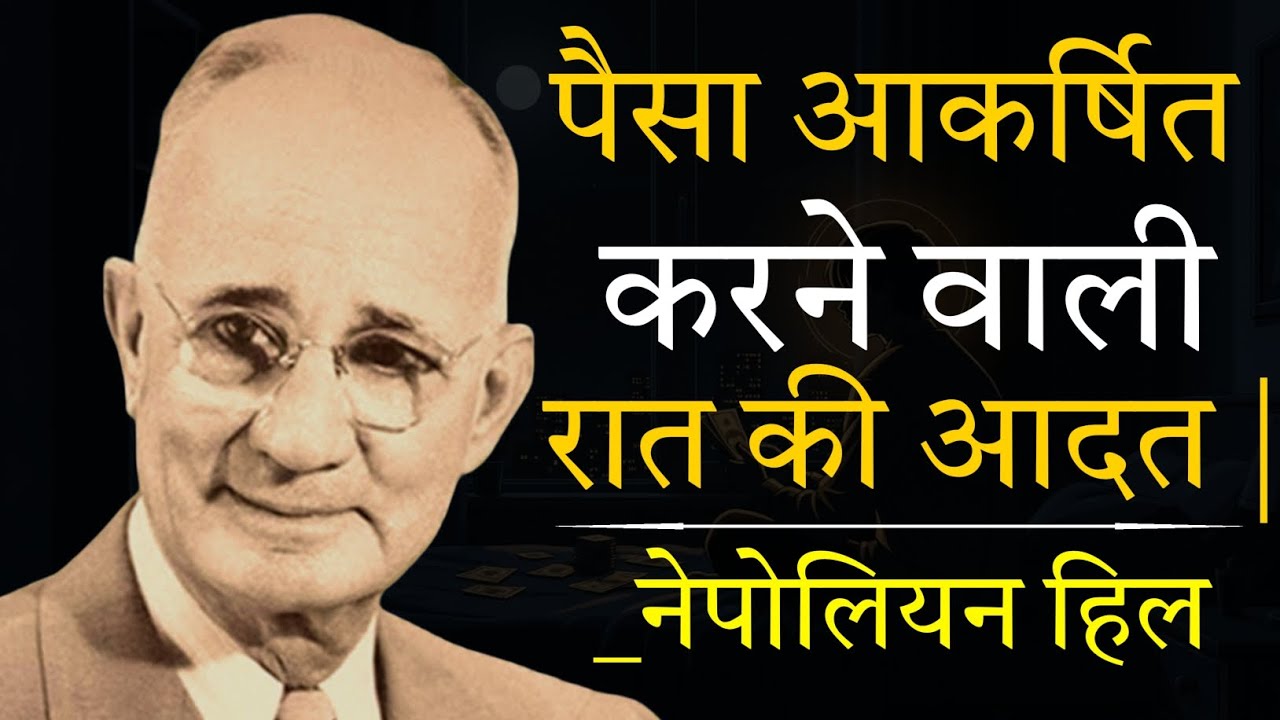 पैसा attract करने वाली रात की आदत| Night Habit That Attracts MoneyMoney Mindset Hindi NAPOLEON HILL 