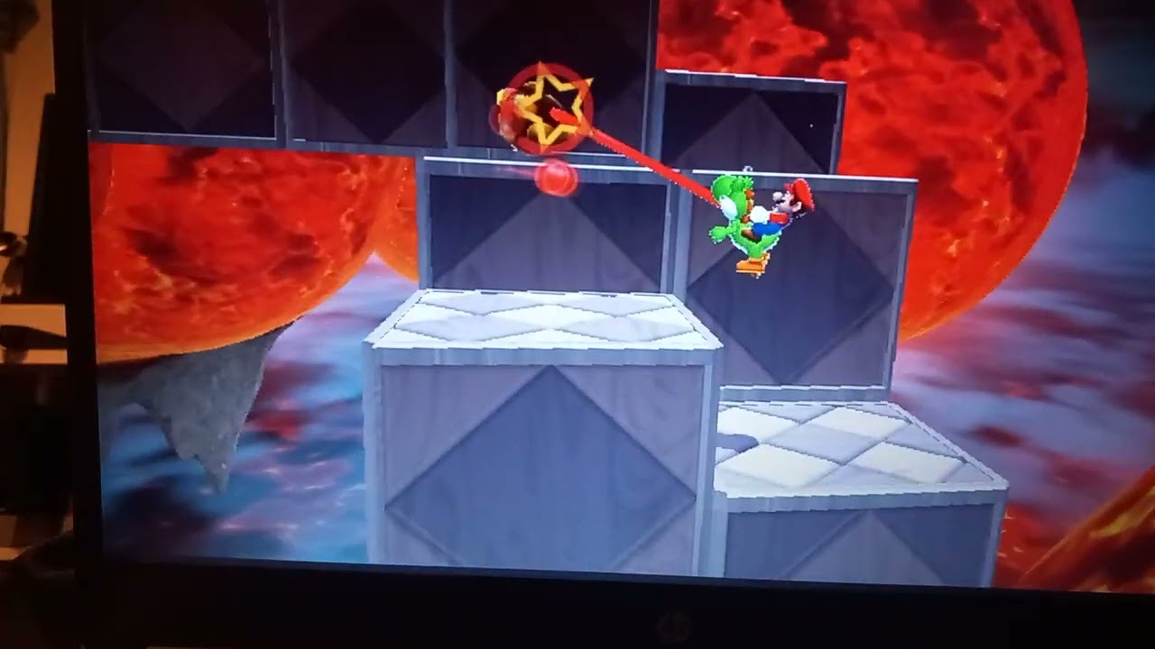 Super Mario Galaxy 2 Custom Level - Black Hole Lava Chaos Galaxy