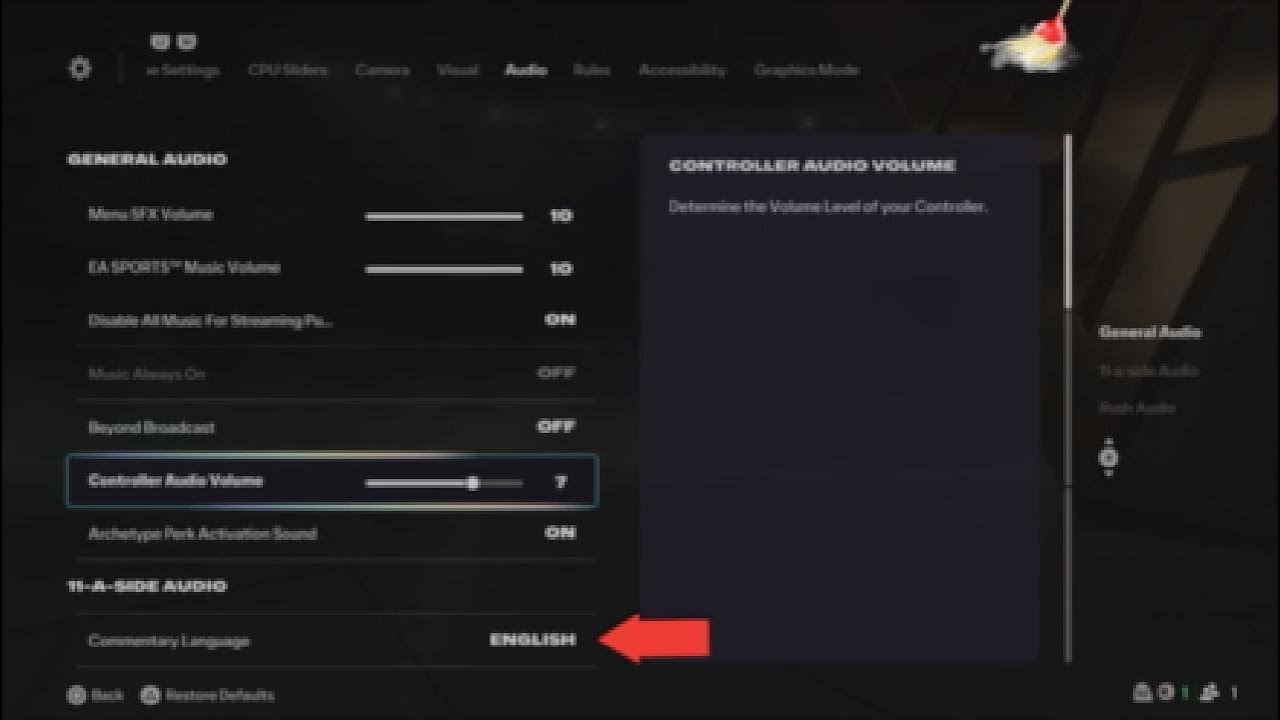 FC 26 How to change commentary  language