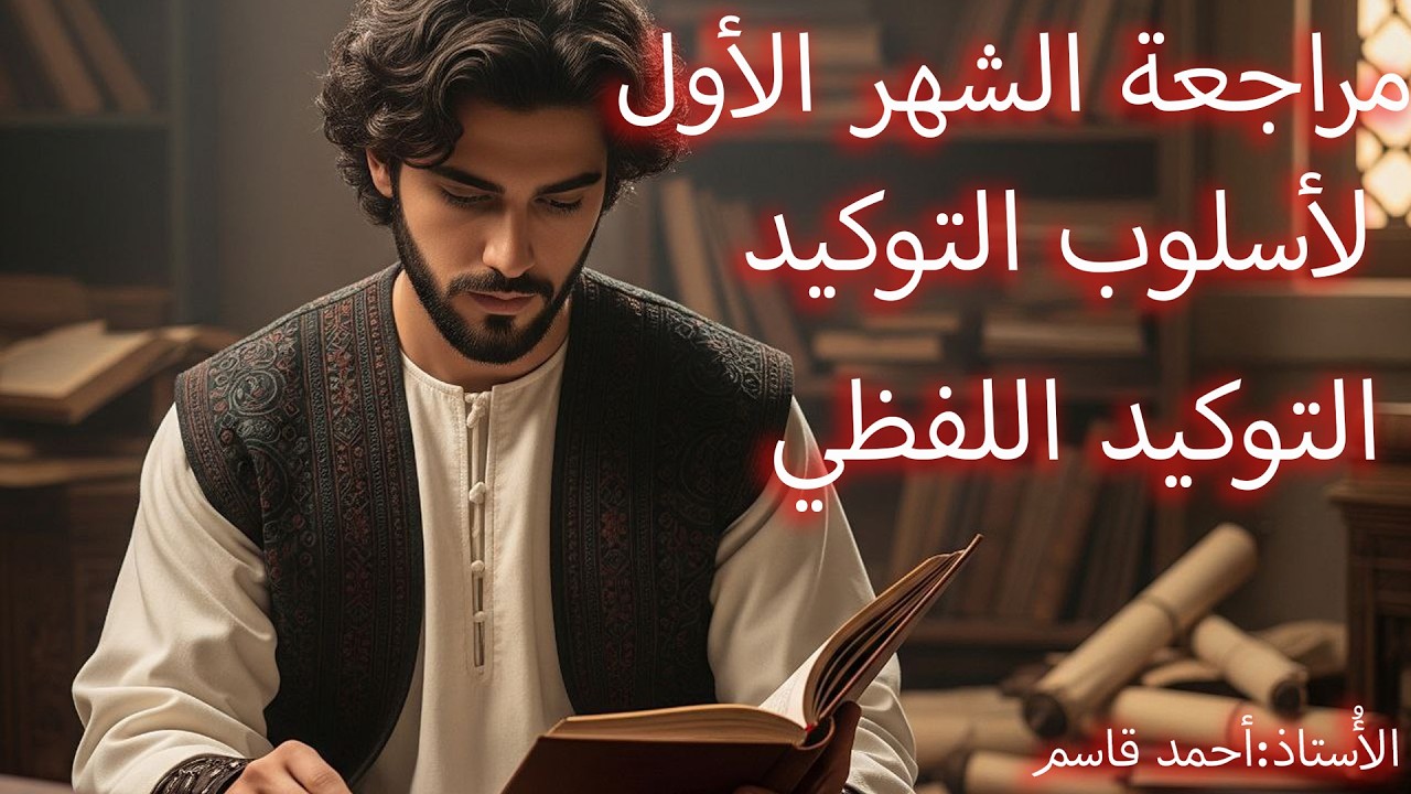مراجعة امتحان الشهر الأول أسلوب التوكيد((التوكيد اللفظي)) السَّادس الإعدادي.