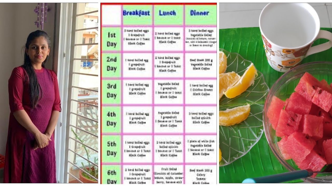 How to loose weight Fast? / GM diet plan/ Reduce 6 to 8 kg in 7 days / GM diet guide in Tamil