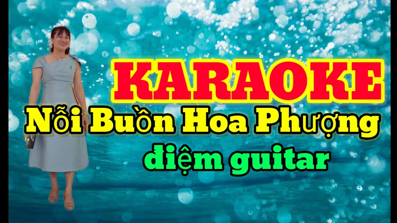 karaoke _nỗi buồn hoa phượng _đệm guitar 7x 8x
