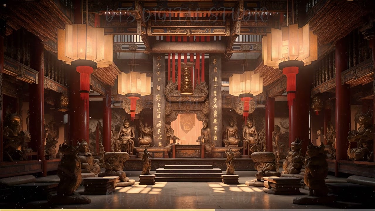 chinese temple Vtuber Animated Background