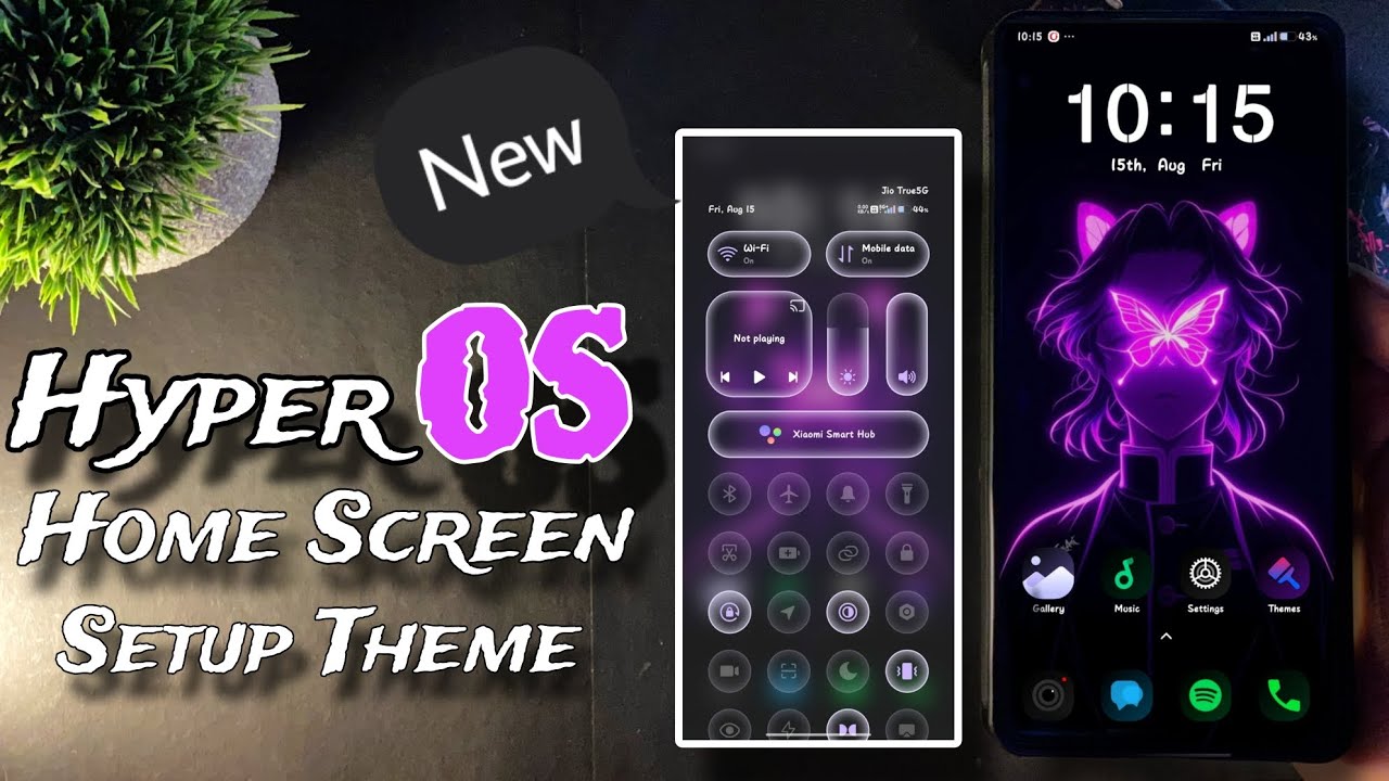 HyperOS Home Screen Setup Theme For Any Xiaomi Device's | New Control centre Ui | #hyperos2 