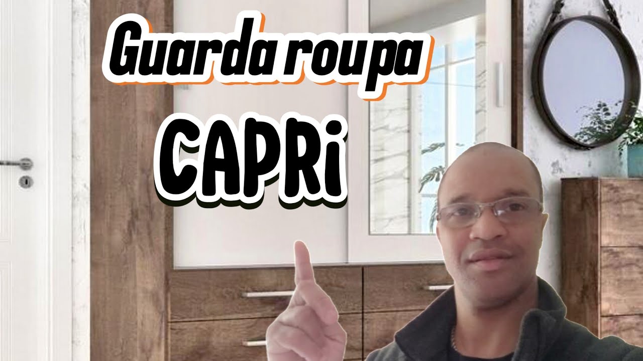 GUARDA ROUPA CAPRI 2 PORTAS DE CORRER 6 GAV 