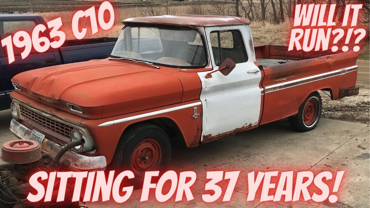 1963 Chevrolet C10 Abandoned for 37 years in a field! Will it run?!?