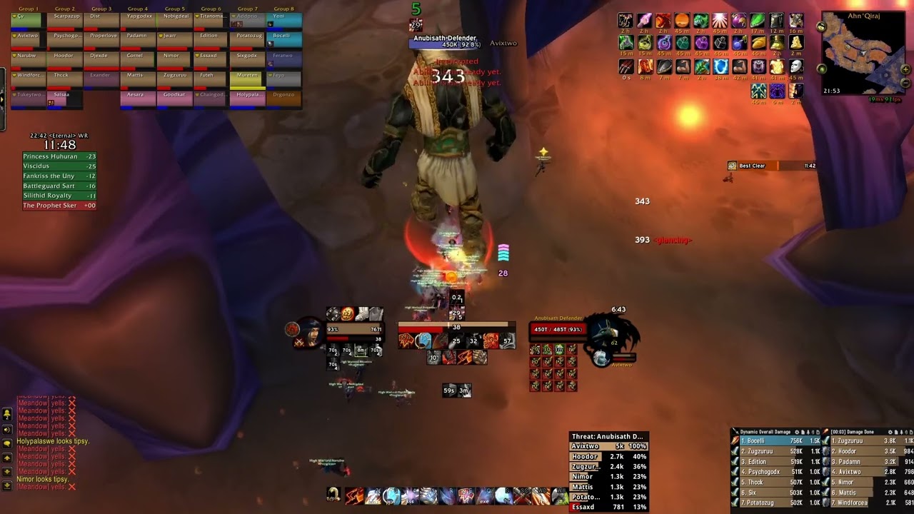 Progress 22:15 AQ40 Speedrun - Classic Anniversary Fury warr