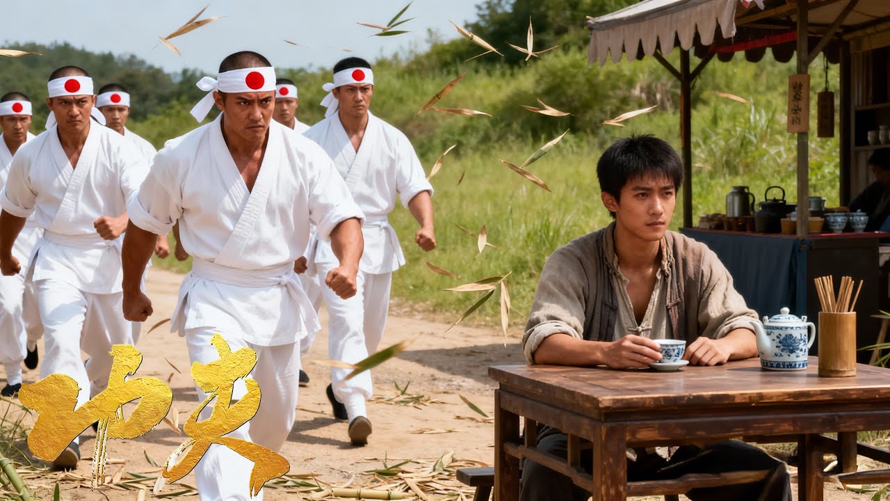 日本武士自認天下無敵，怎料下秒被功夫小夥一招攻破！#功夫 Kung Fu # 中國功夫 # 動作片# 英雄廣東十虎