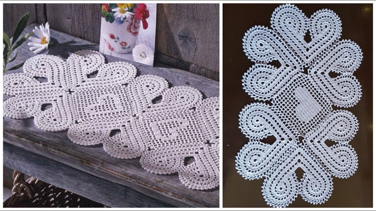 مفرش طاولة مميز جدا مع إمكانية التكبير الجزء الثالث3/3 Crochet doily easy and very beautiful