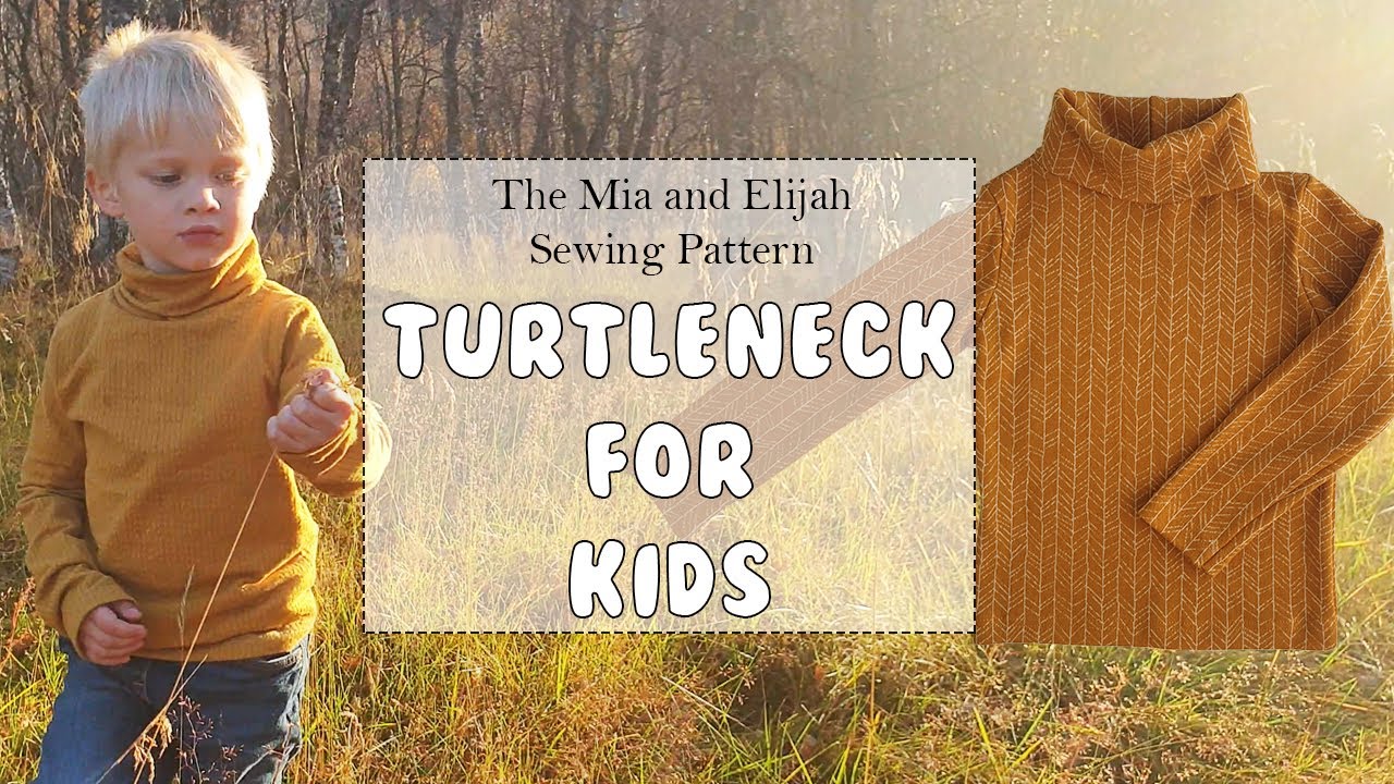 How to Sew Turtleneck for Kids | Happy-Sewing Pattern | Sewing Tutorial