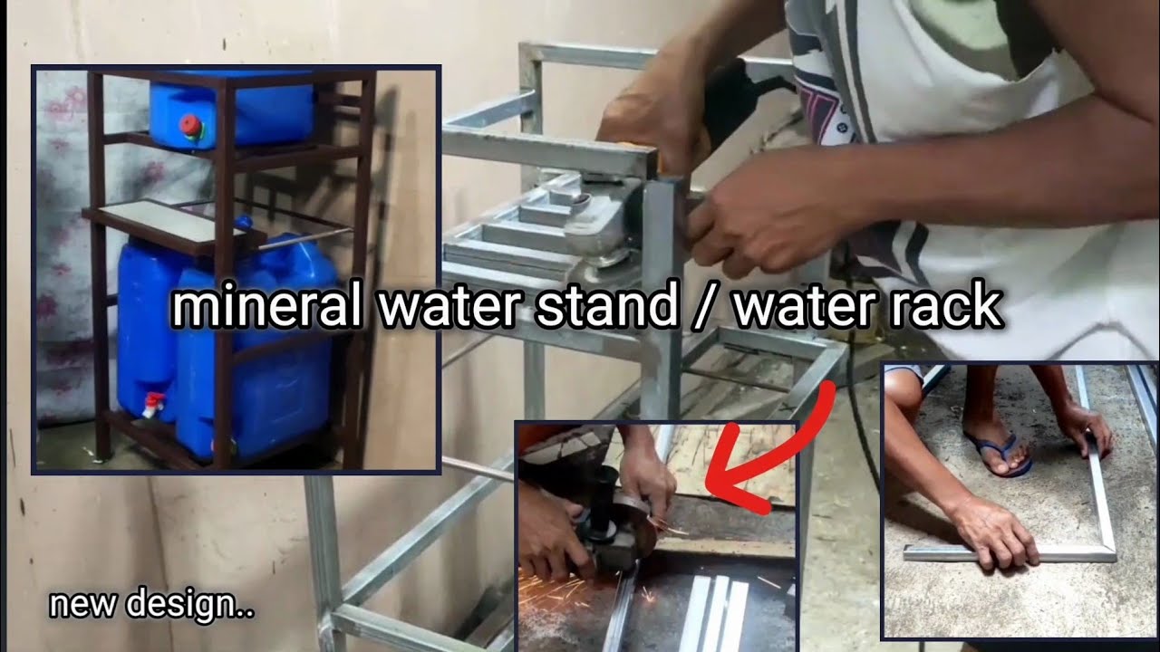 Paano gumawa ng mineral water stand? | water rack@ulanwelding