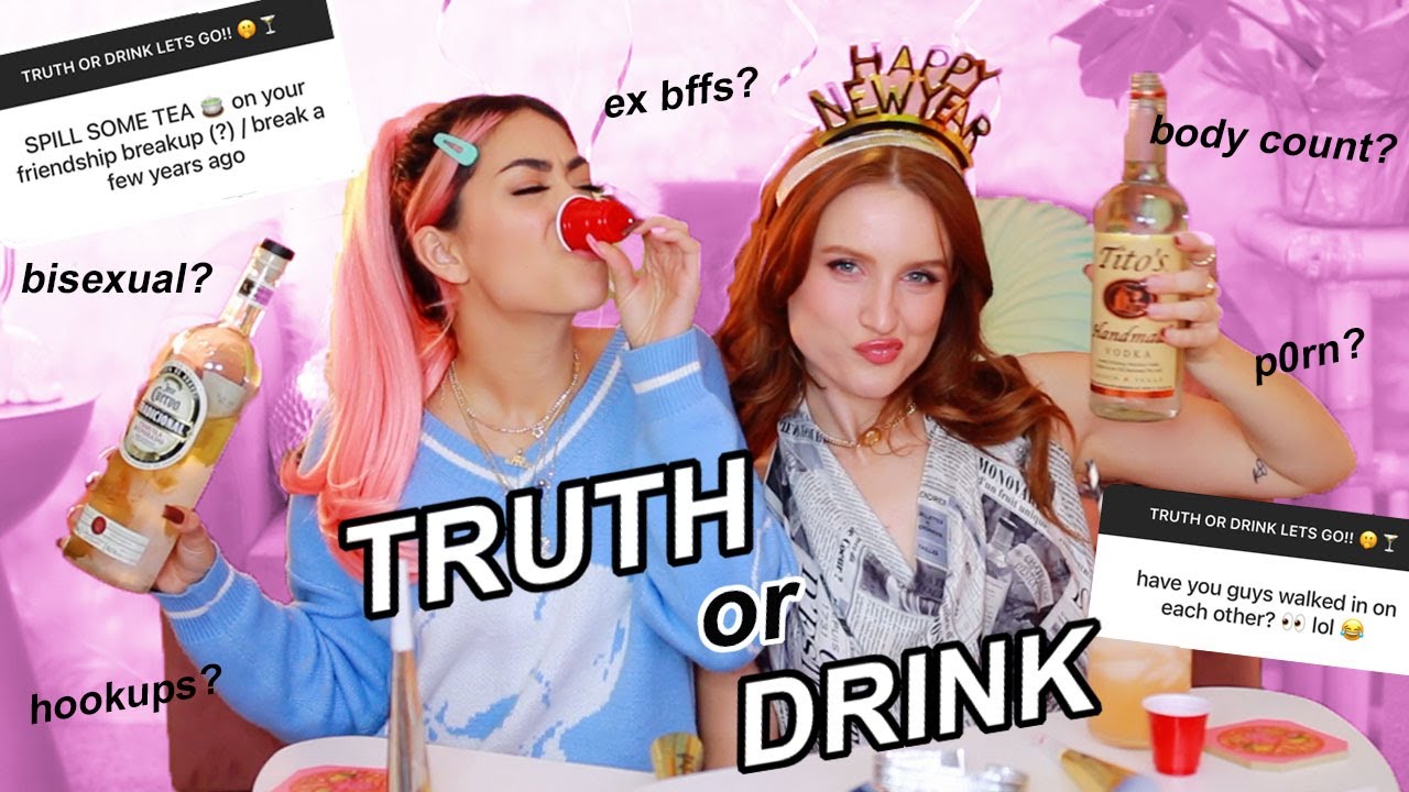 TRUTH OR DRINK WITH MY BFF!  ft Caroline Tucker! *exposed*