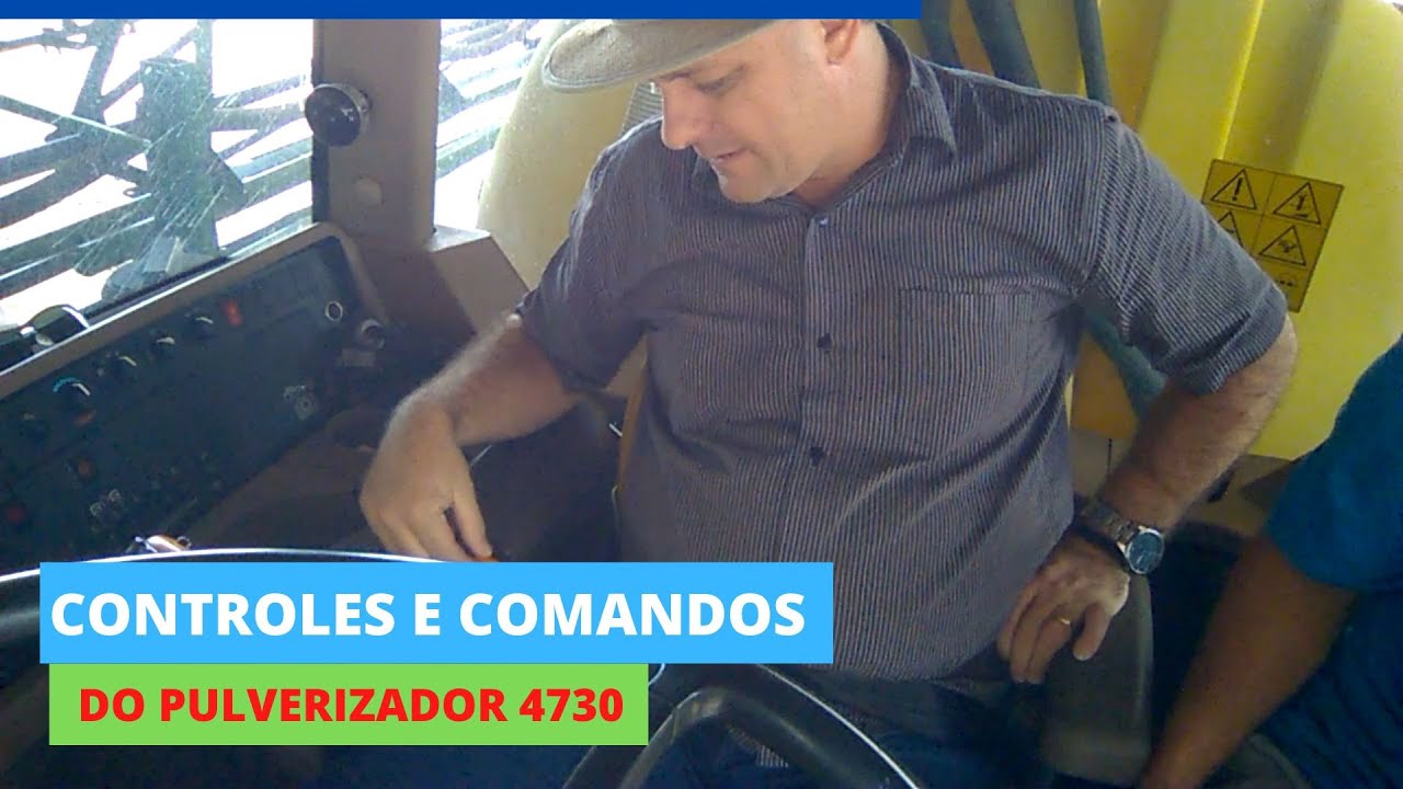 Controles e comandos do Pulverizador John Deere 4730