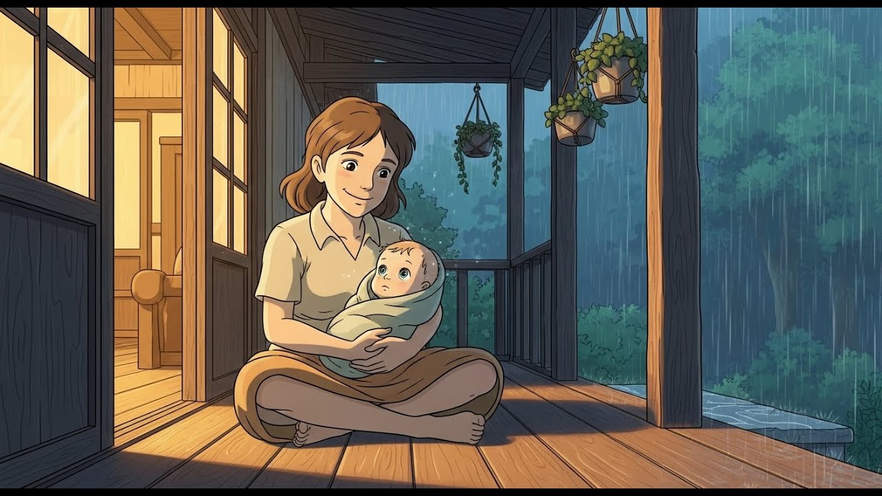 Yuki plays with the rain l Rural life, Ghibli, daily life, lofi piano