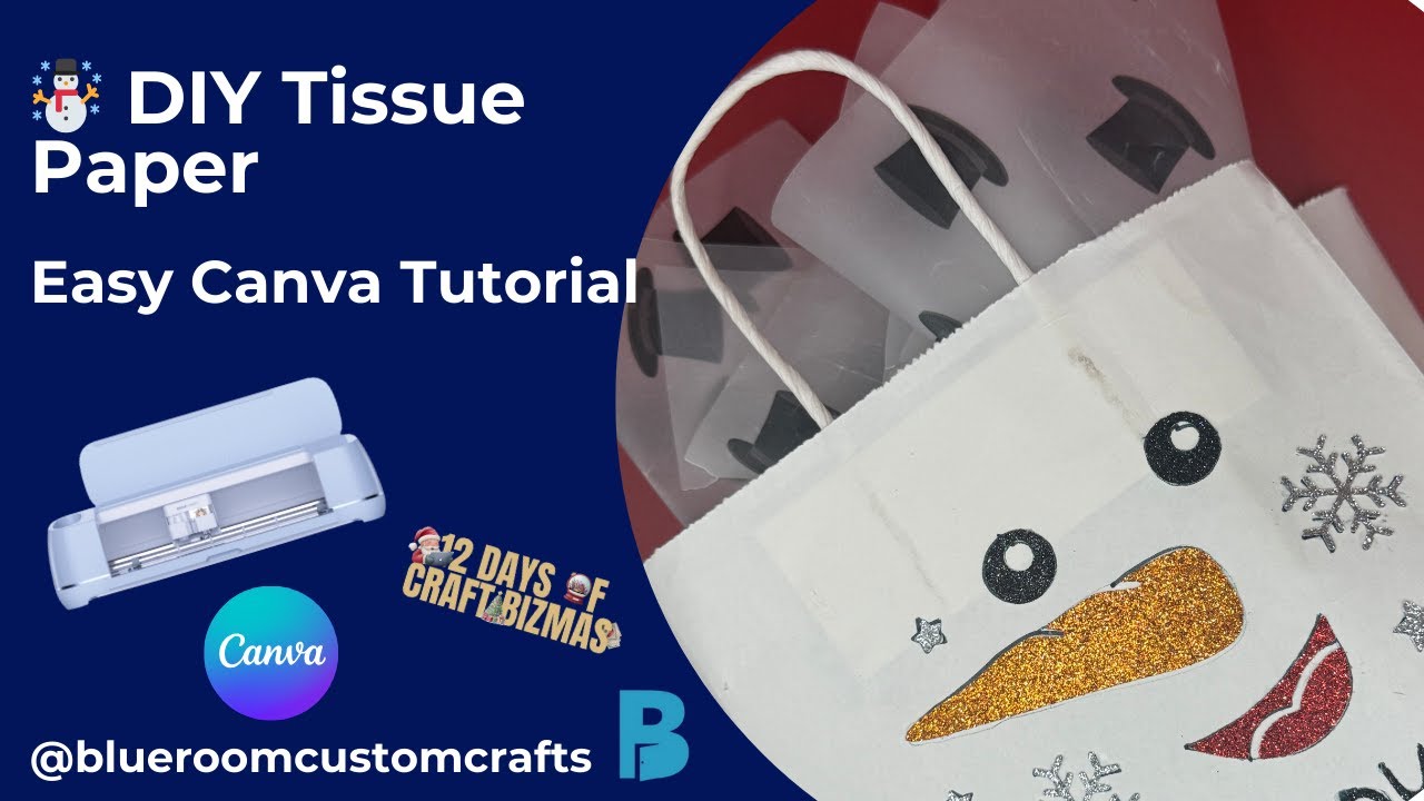 DIY Printable Tissue Paper in Canva | Match Your Cricut Gift Bags! (Part 3)