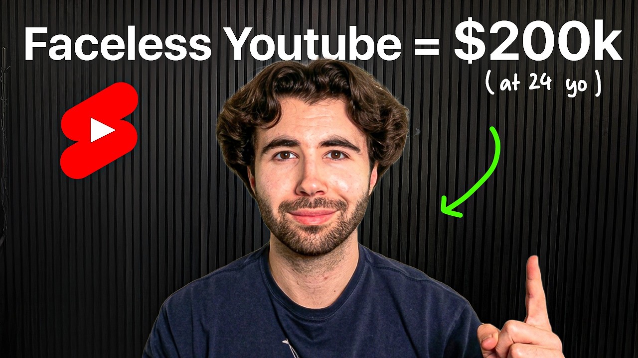 I made $200k at 24 with faceless youtube, do this