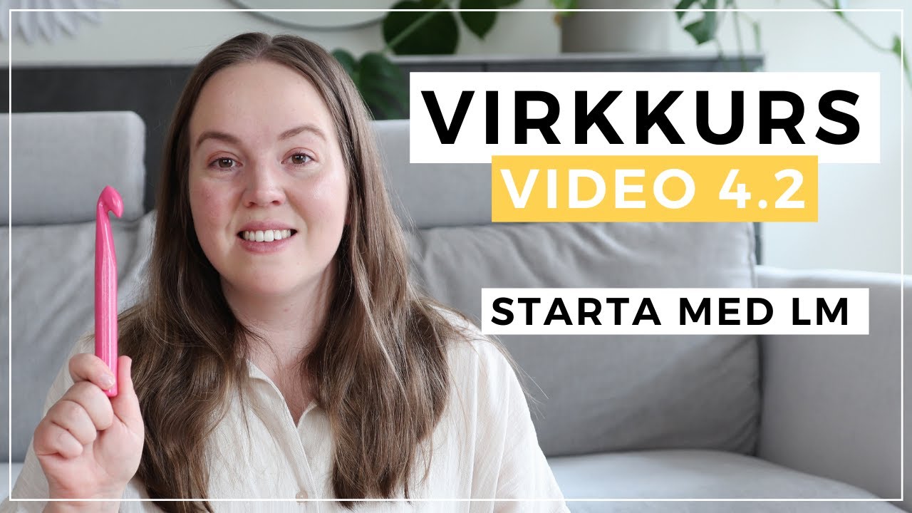 VIRKKURS - lär dig virka | starta med luftmaskor i ring (video 4.2)