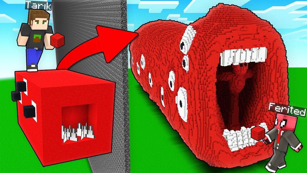 YAPI KAPIŞMALARINDA TRAIN EATER İLE TROLLEDİM - Minecraft
