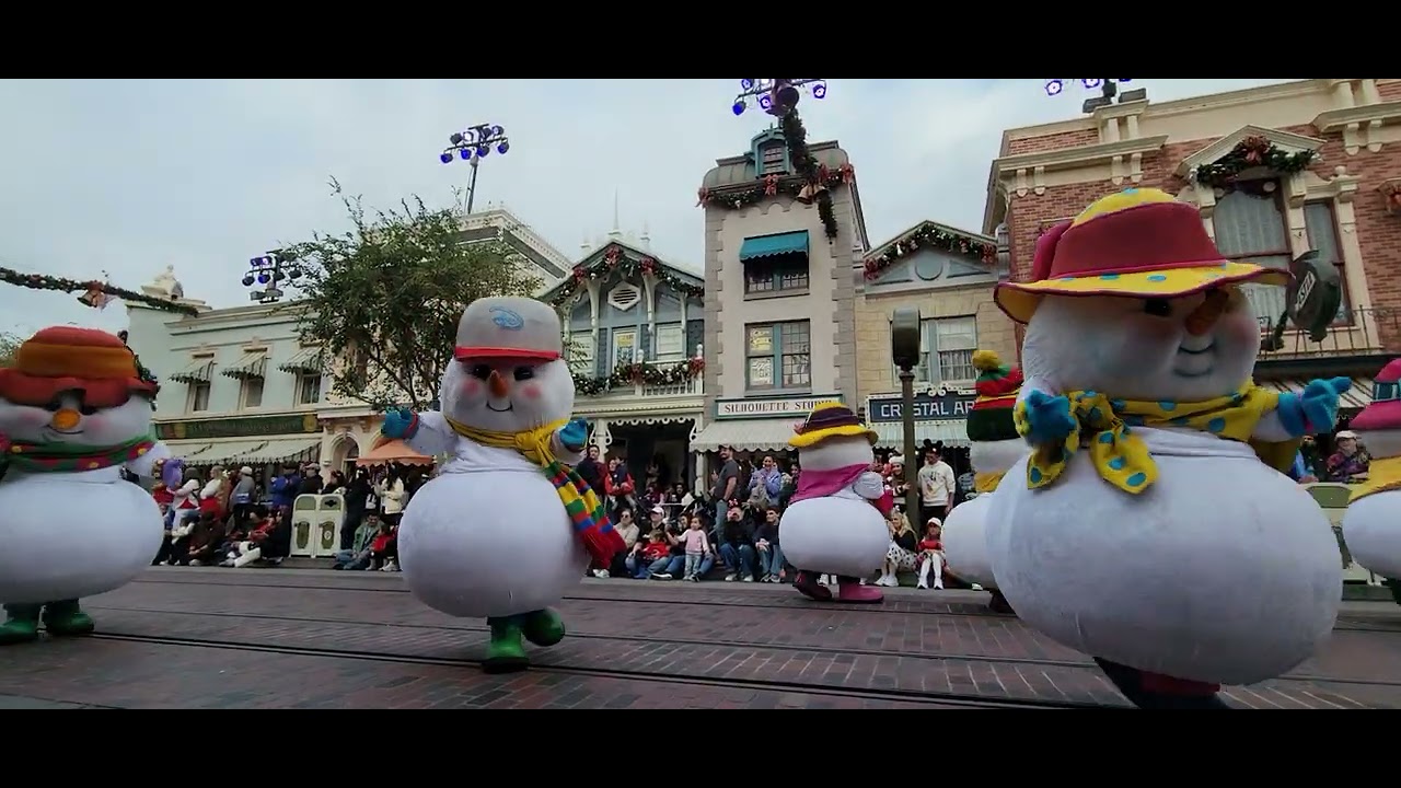 A Christmas Fantasy Parade At Disneyland Park. 