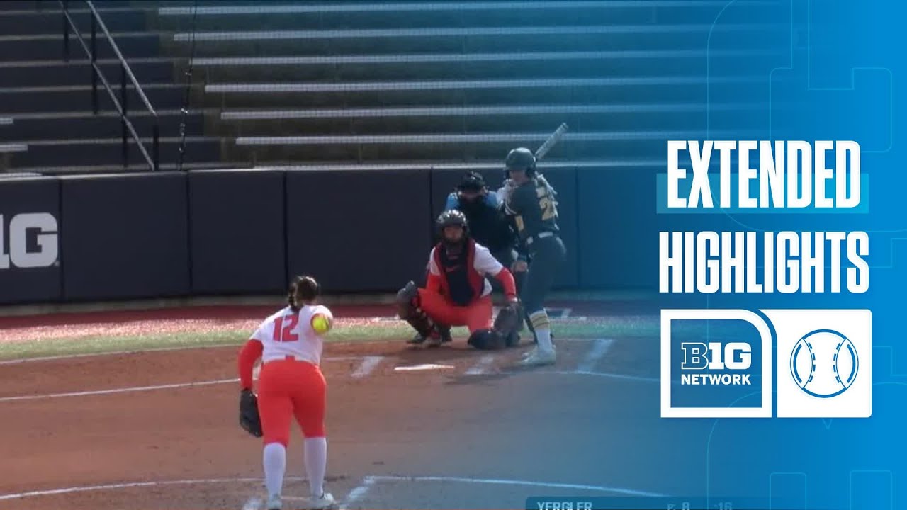 Iowa at Illinois | EXTENDED HIGHLIGHTS | Big Ten Softball | 03/15/2026