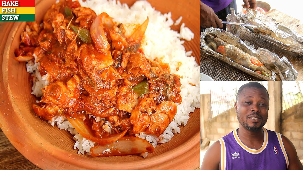 HOW TO MAKE HAKE FISH STEW | Simple and delicious Fish stew Recipe With Boiled Rice