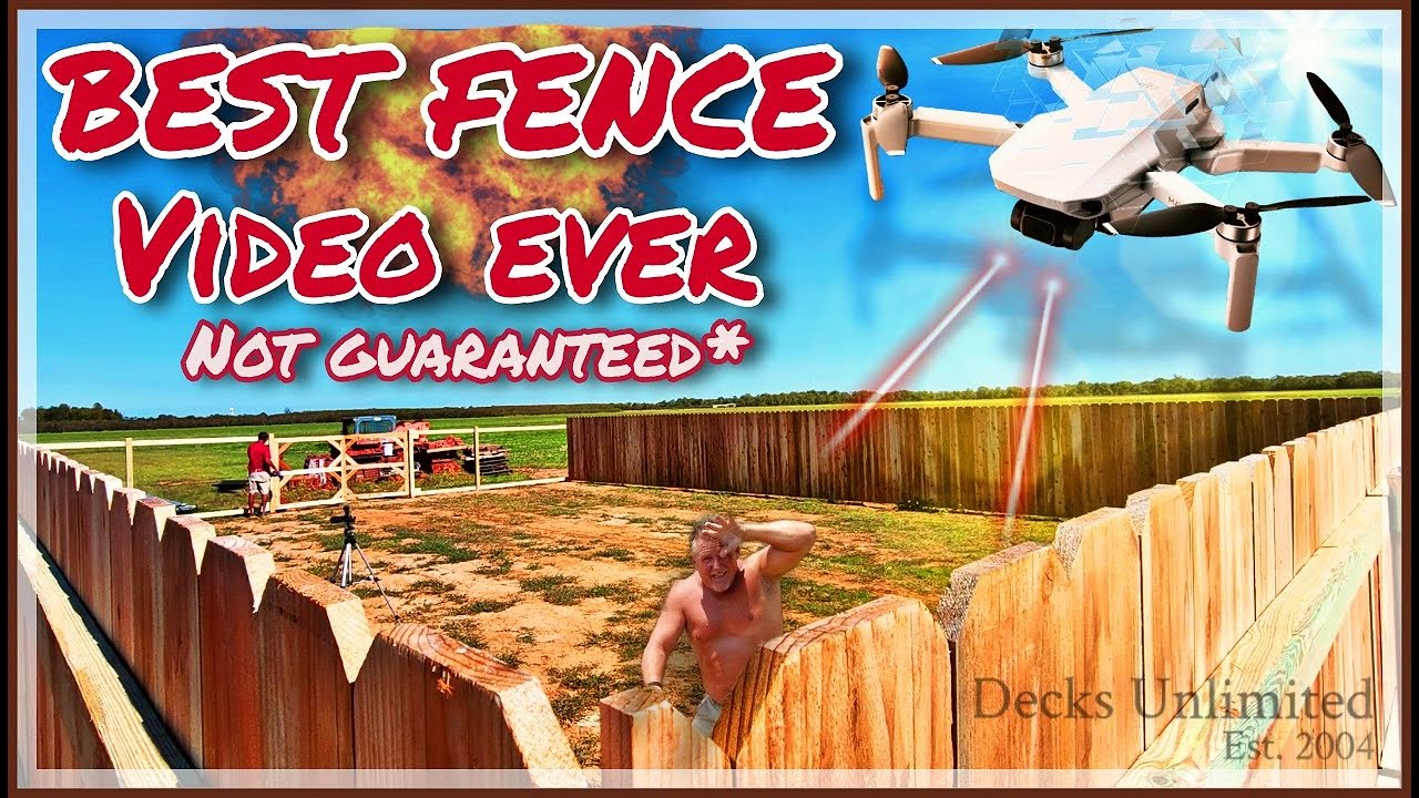 Best Fence Video Ever. Mavic mini footage