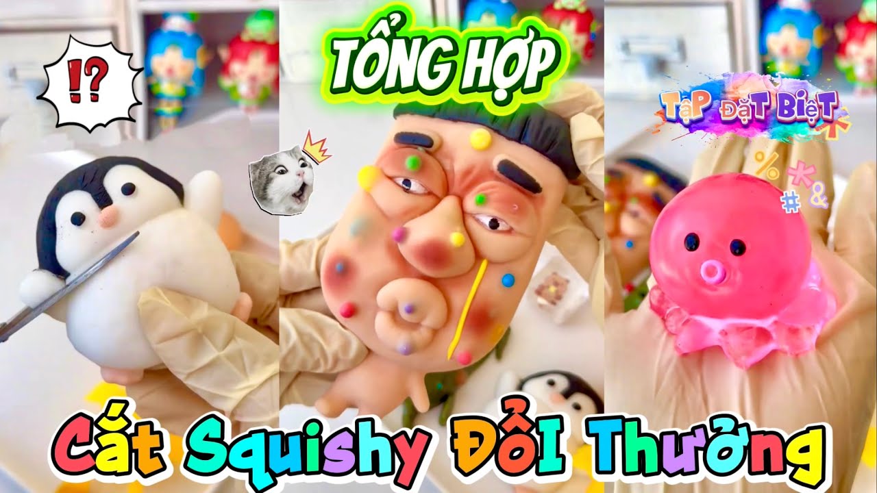 Cắt Squishy Đổi Thưởng MỚI NHẤT | Tách Kẹo Đường Nguy Hiểm..(Quỳnh Vịt)