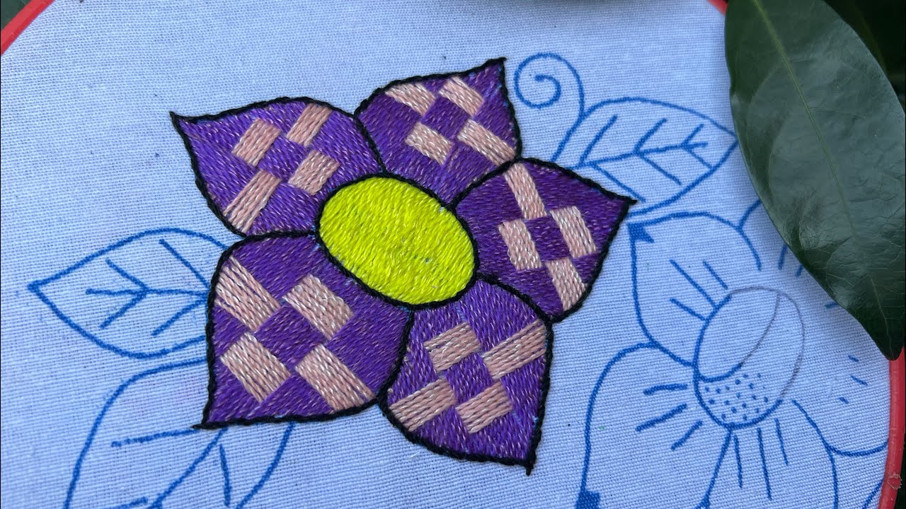 PUNTADA FÁCIL PARA UNA FLOR 🌺 Como bordar una flor 🌷 @Bordadosboni 