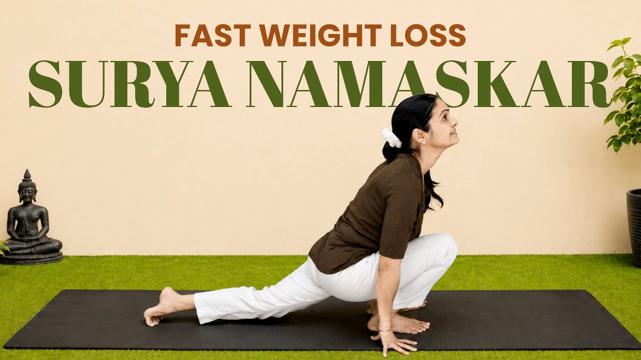 20 Min Surya Namaskar for Fast Weight Loss | Beginner to Advanced with Multiple Variations