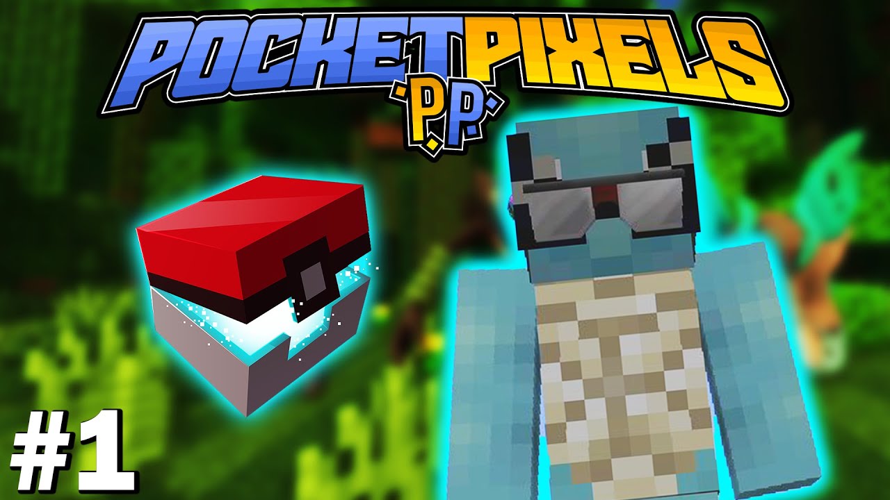Minecraft Noob Starts His Pixelmon Journey! Pocket Pixels Yellow - Episode #1