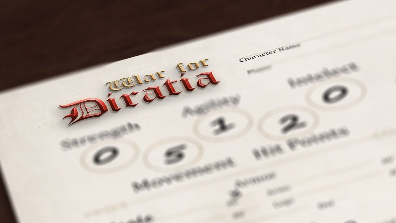 War for Diratia - Creating Characters w/ Dawson and Alec
