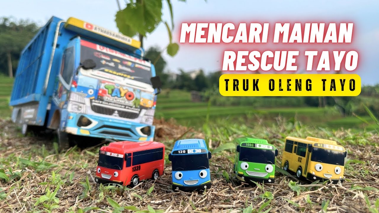 Mencari Mainan Tayo Dengan Truk Oleng - Tayo Bus Kecil - Tayo The Little Bus