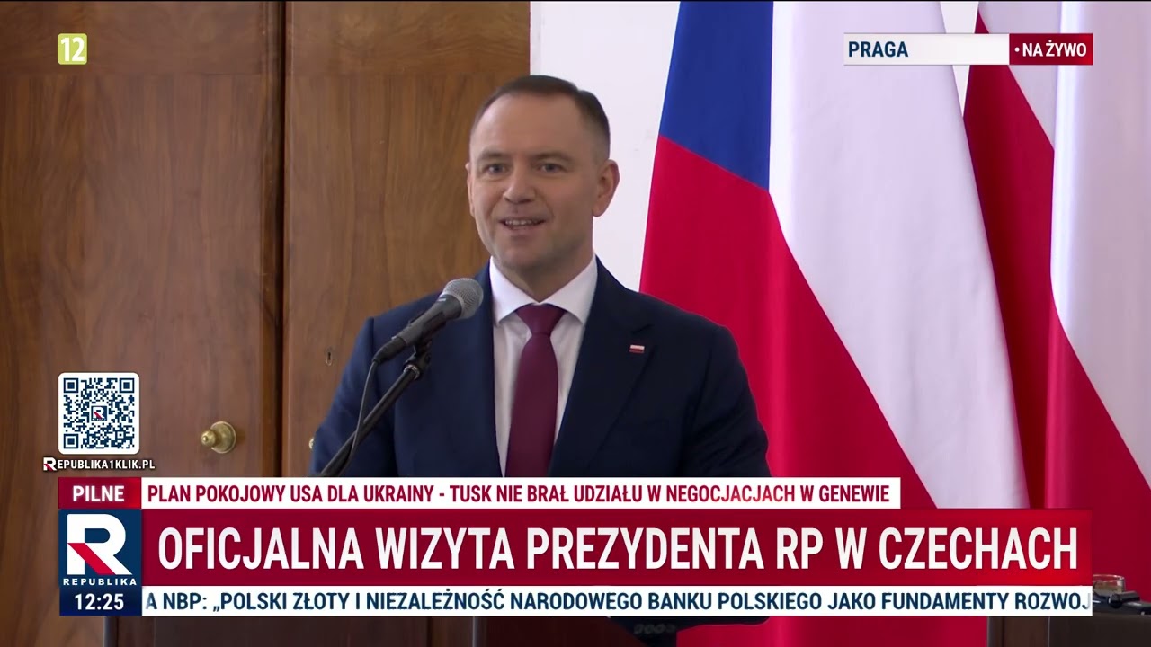 Czechy. Prezydent Nawrocki: jedynym człowiekiem gotowym zmusić Rosję do pokoju jest Donald Trump!