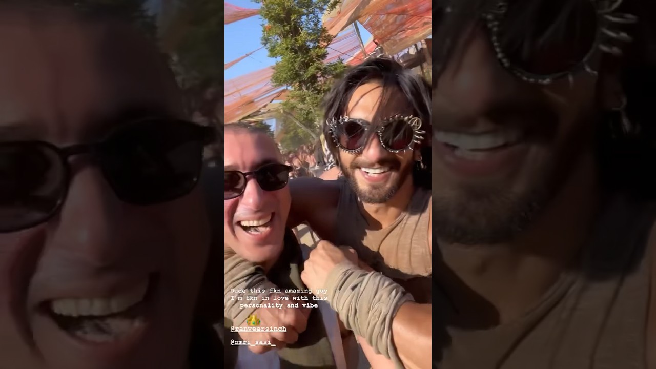 Ranveer Singh with Astrix at a psytrance festival 