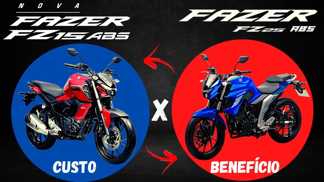 YAMAHA FZ15 OU FZ25 QUAL O MELHOR CUSTO-BENEFÍCIO? COMPARATIVO ENTRE A NOVA FZ15 E A FAZER 250