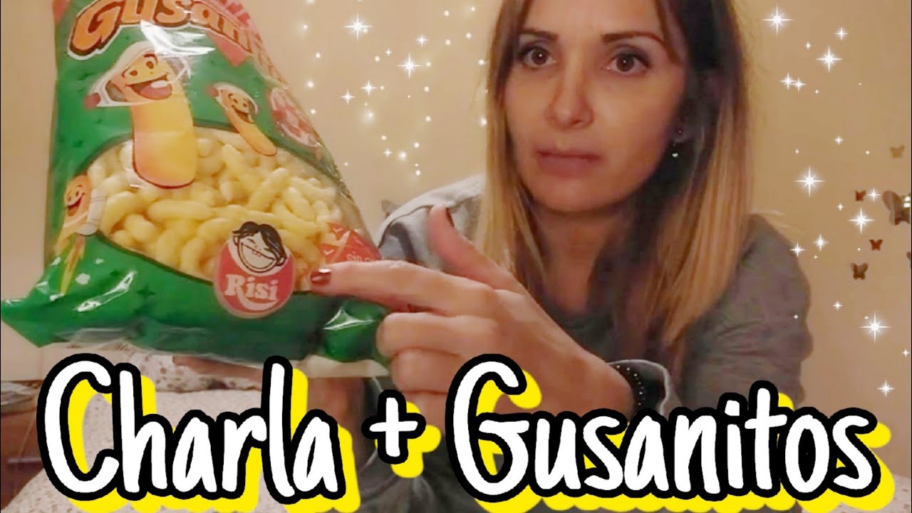 ASMR Charlando mientras como gusanitos (ganchitos) | Storytime soft spoken