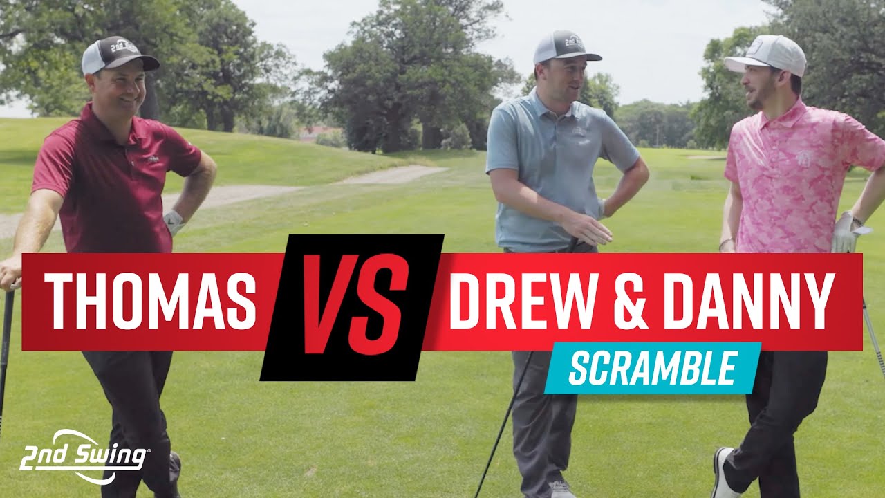 2 vs 1 Golf Challenge | Thomas vs Danny & Drew (Scramble)