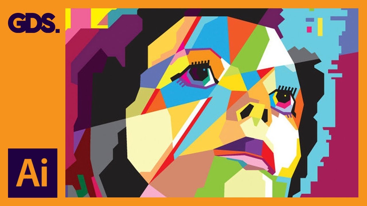 Create WPAP Style Art In Adobe Illustrator - Ziggy Stardust