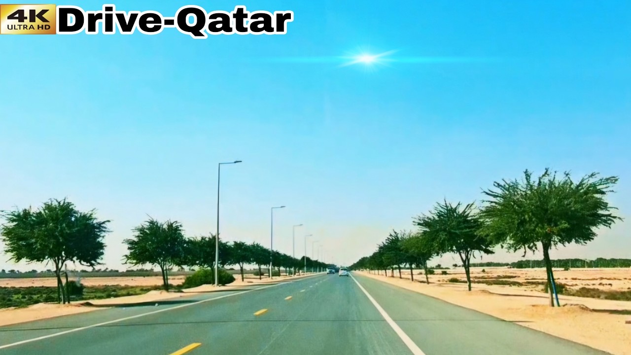 4K Drive Scenic | Peaceful Qatar Road Trip