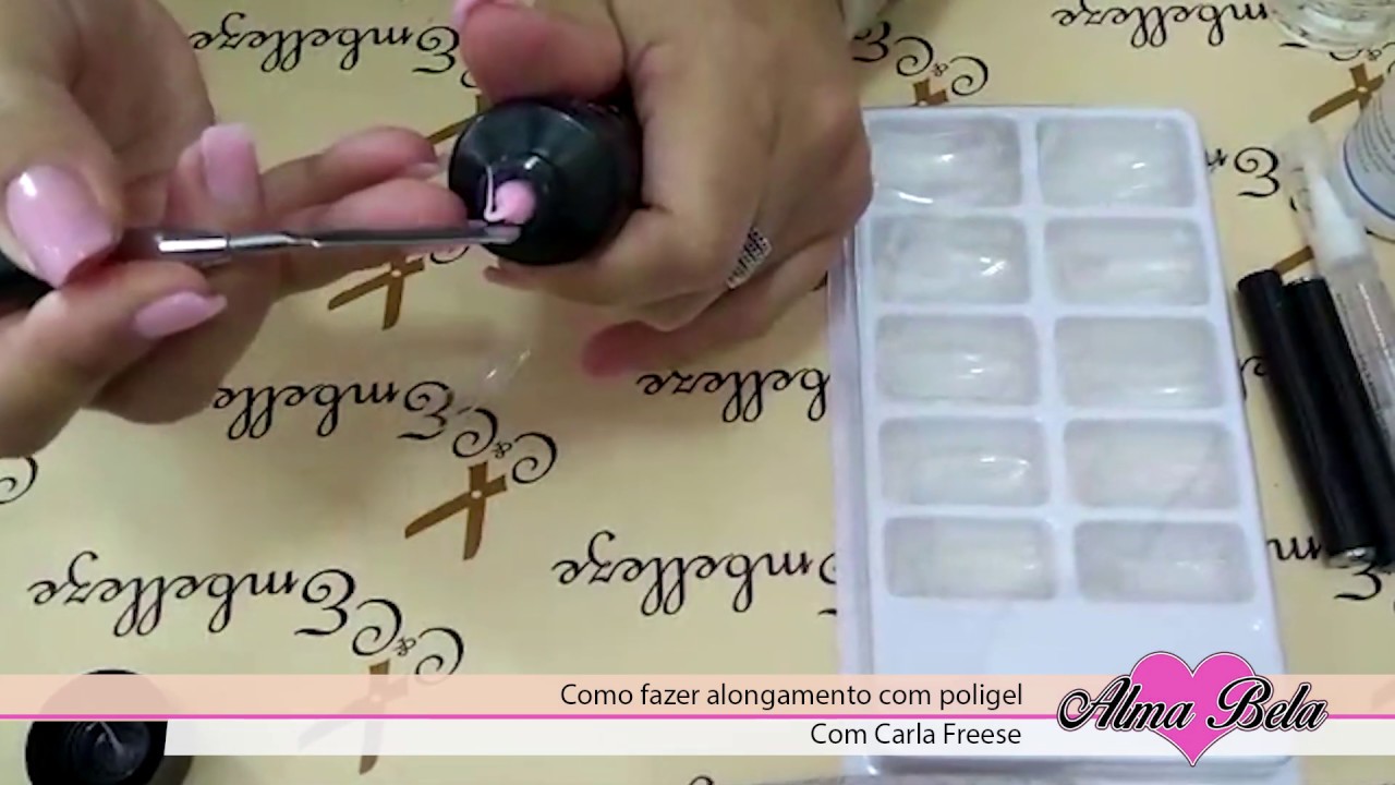 Alongamento de unhas polygel passo a passo