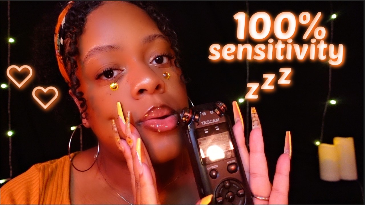 ASMR Tascam Mouth Sounds That Scratch Your Brain PERFECTLY ♡ (100% SENSITIVITY)