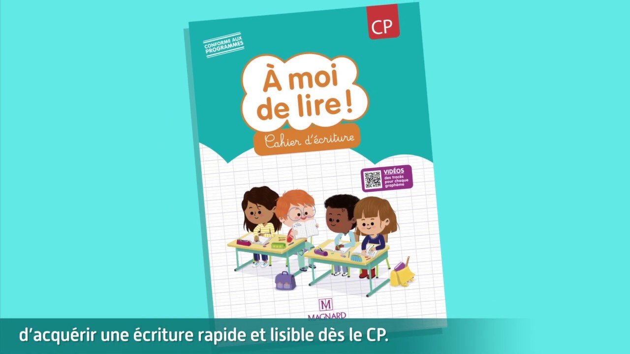 Cahier d'écriture À moi de lire !