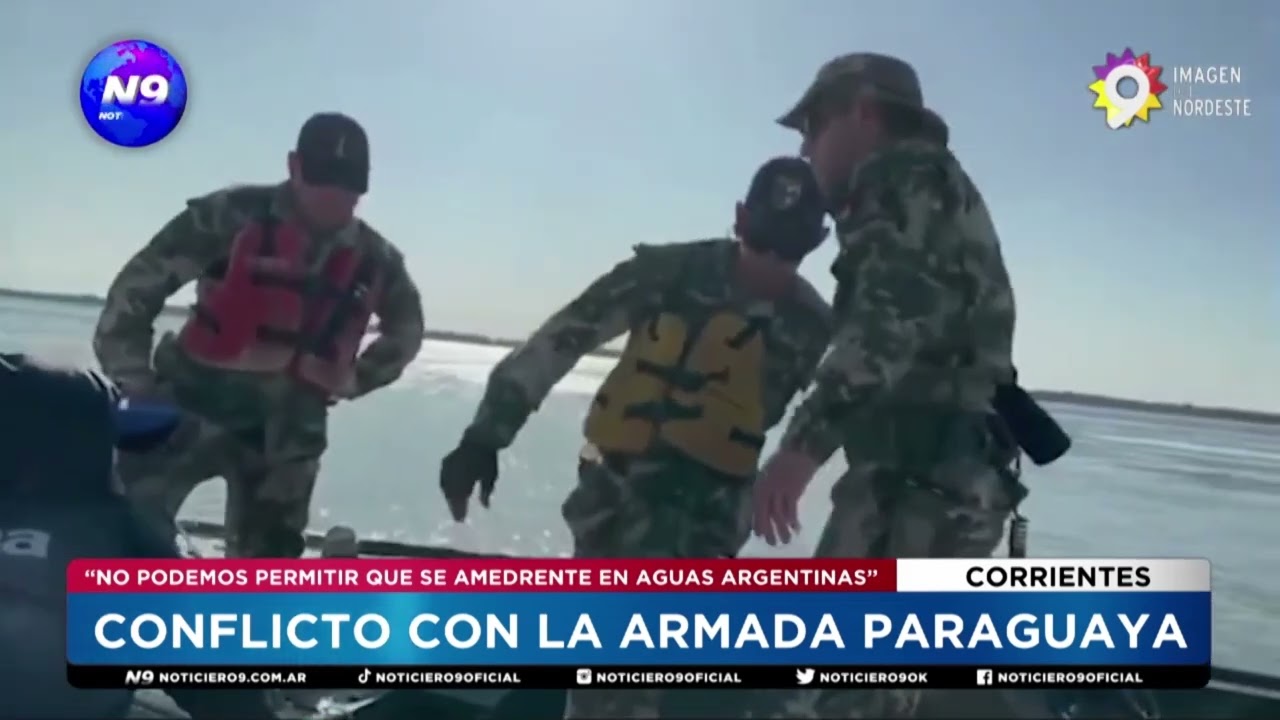 CONFLICTO CON LA ARMADA PARAGUAYA - NOTICIERO 9
