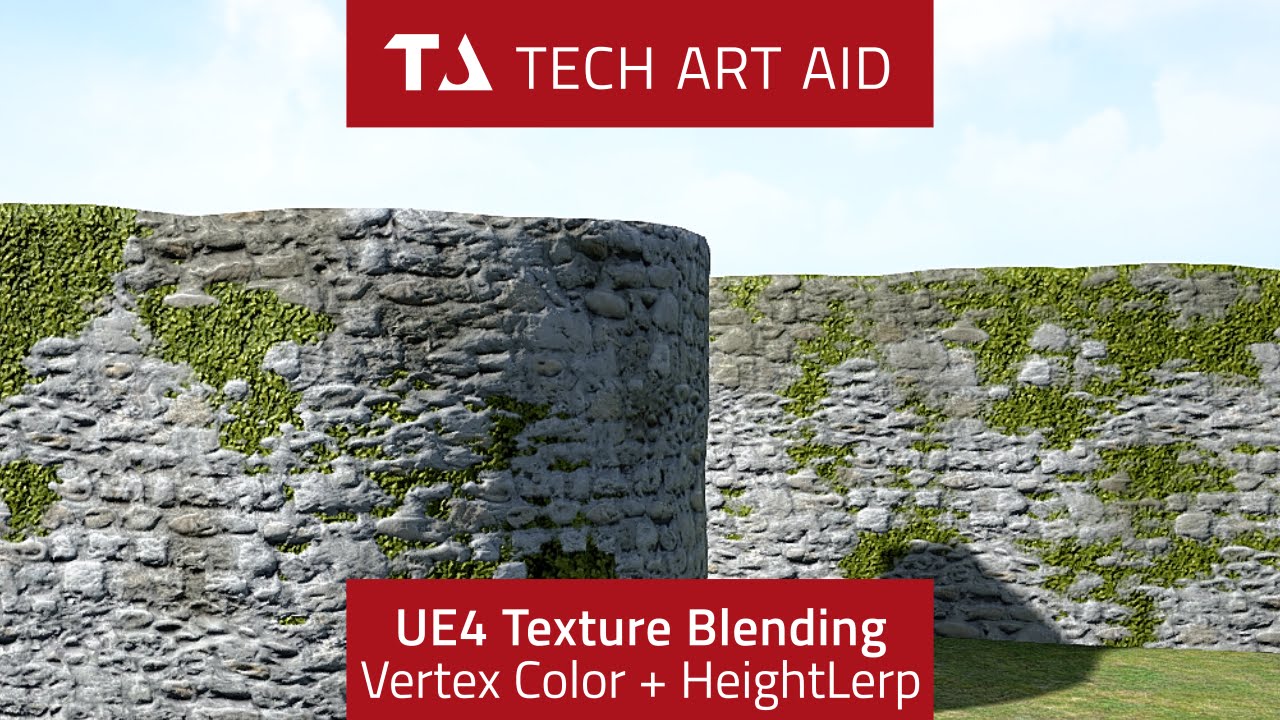 UE4: Detailed Texture Blending with HeightLerp and Vertex Painting