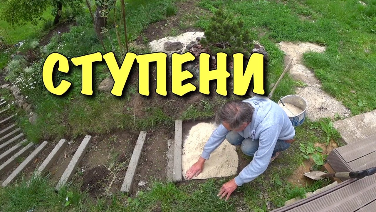 СЕМЯ ПРОРОСЛО! Газон на склоне. Первые ступени уже готовы.