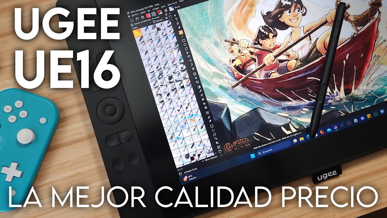 LA MEJOR TABLETA GRÁFICA CALIDAD PRECIO DEL 2024 | Review Ugee UE16