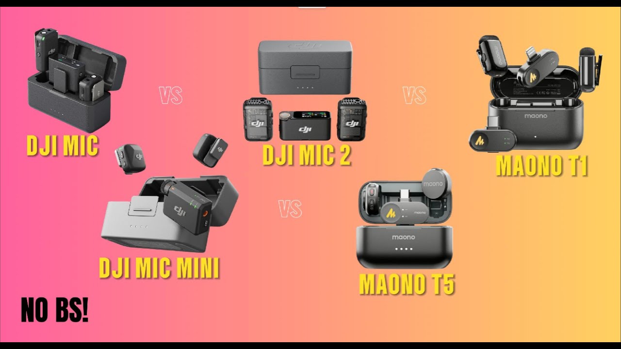 Best Wireless Mic 2025 | dji mic vs dji mic2 vs dji mic mini vs maono t5 vs maono t1 mini | Mic Test