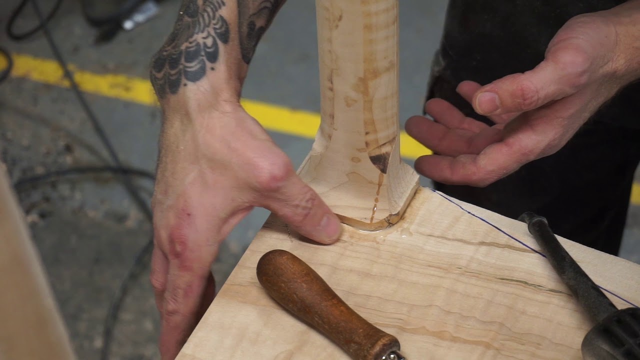 Video #7 Making a Maloof joint bench - Shaping the transitions
